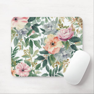 Tapis De Souris Bouquet botanique aquarelle feuilles d'eucalyptus