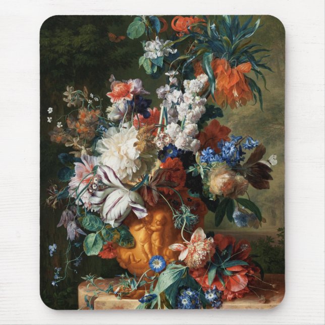 Tapis De Souris Bouquet de fleurs de Van Huysum mousepad (Devant)