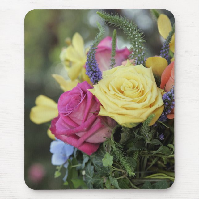 Tapis De Souris Bouquet rose Mousepad (Devant)