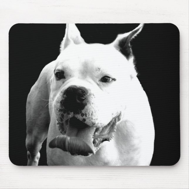 Tapis De Souris Bousepad blanc boxeur (Devant)