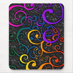 Tapis De Souris Bousepad Motif fleuri coloré