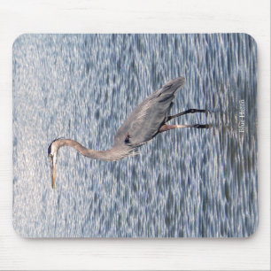 Tapis De Souris Bousepée d'eau de Blue Heron