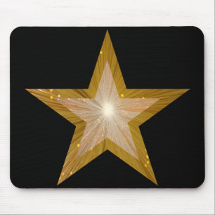 Tapis De Souris Bousepée Gold Star noir