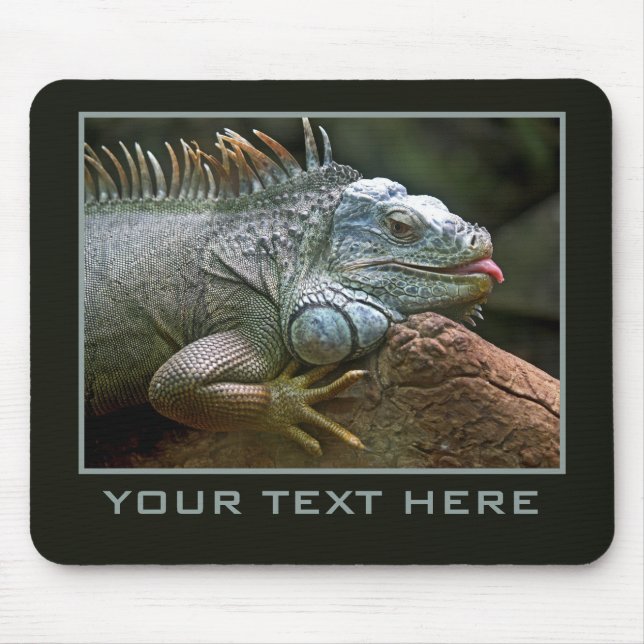 Tapis De Souris Bousepée Iguana personnalisée (Devant)