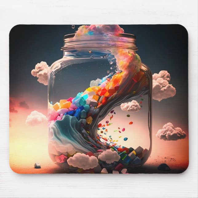 Tapis De Souris Bouteille d'Artsy (Devant)