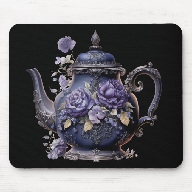 TAPIS DE SOURIS BOUTEILLE DE THÉ VICTORIEN GOTHIQUE ORNATE (Devant)