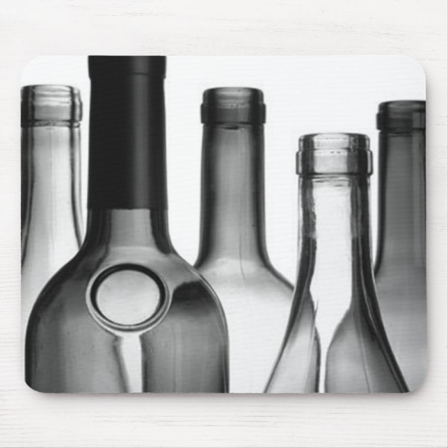 Tapis De Souris Bouteille de vin Machine Mousepad (Devant)