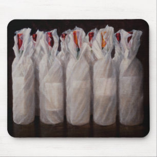 Tapis De Souris Bouteilles de vin enveloppées 2010