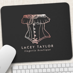 Tapis De Souris Boutique de lingerie de logo de corset vintage