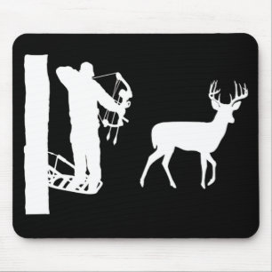 Tapis De Souris Bowhunter dans des cerfs communs de tir de
