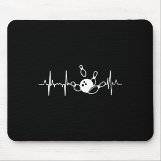 Tapis De Souris Bowling Heartbeat Pour Hommes