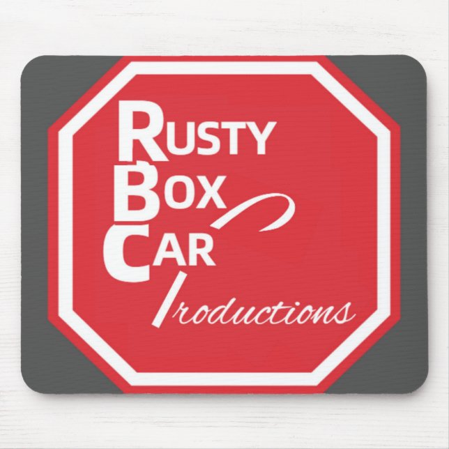 Tapis De Souris Boxcar rouillé Logo alternatif Mousepad (Devant)