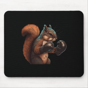 Tapis De Souris Boxer Squirrel Boxer Gants Boxer Kickboxing Mixed 