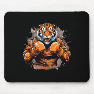 Tapis De Souris Boxer Tiger Funny Boxer Tiger Graphisme Hommes Fem