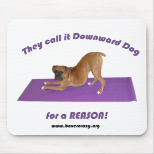 Tapis De Souris Boxeur Mousepad fou - yoga