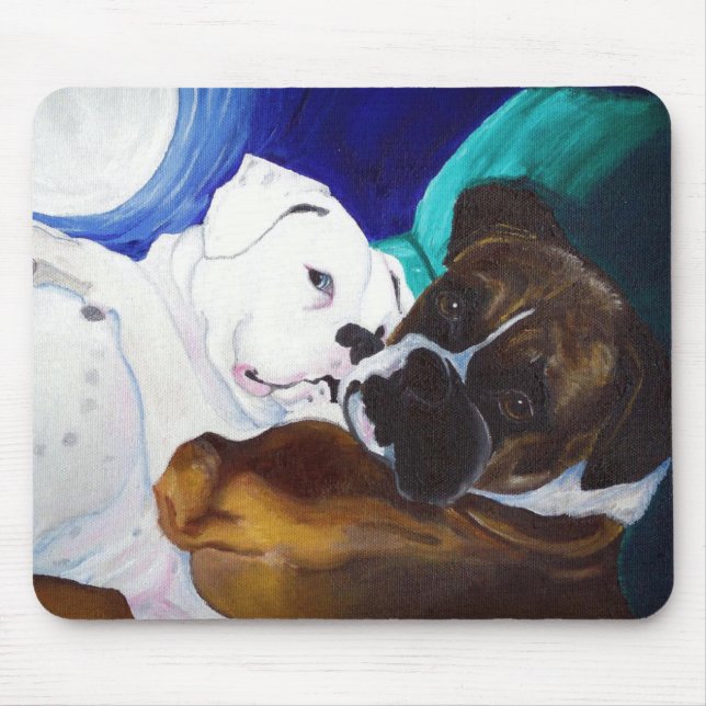 Tapis De Souris Boxeurs éclatés (Devant)