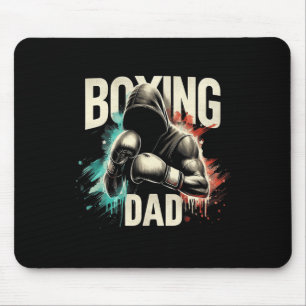 Tapis De Souris Boxing Papa Fête des pères Tee Pour Boxing Lover