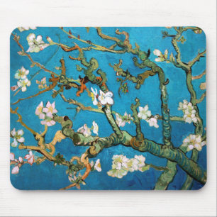 Tapis De Souris Branches d'amande dans le détail de fleur, Van