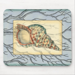 Tapis De Souris Branches de coquillage et d'arbre