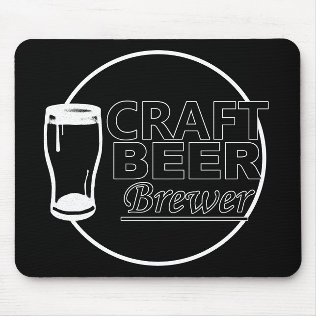 Tapis De Souris Brasseuse de bière artisanale (Devant)
