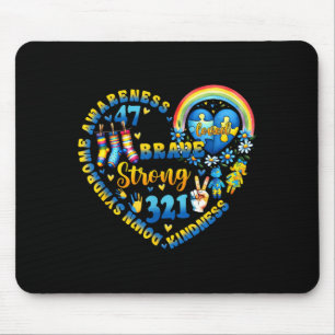 Tapis De Souris Brave forte 321 sensibilisation au syndrome de dow