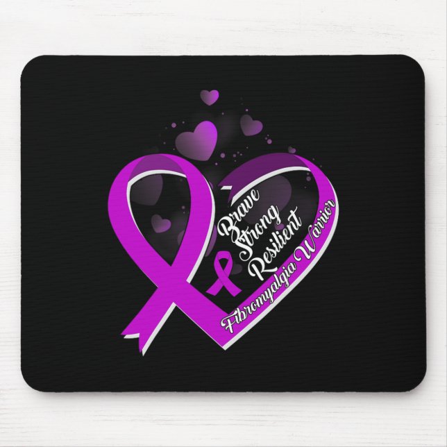 Tapis De Souris Brave résistant résistant Fibromyalgie Guerrier (Devant)