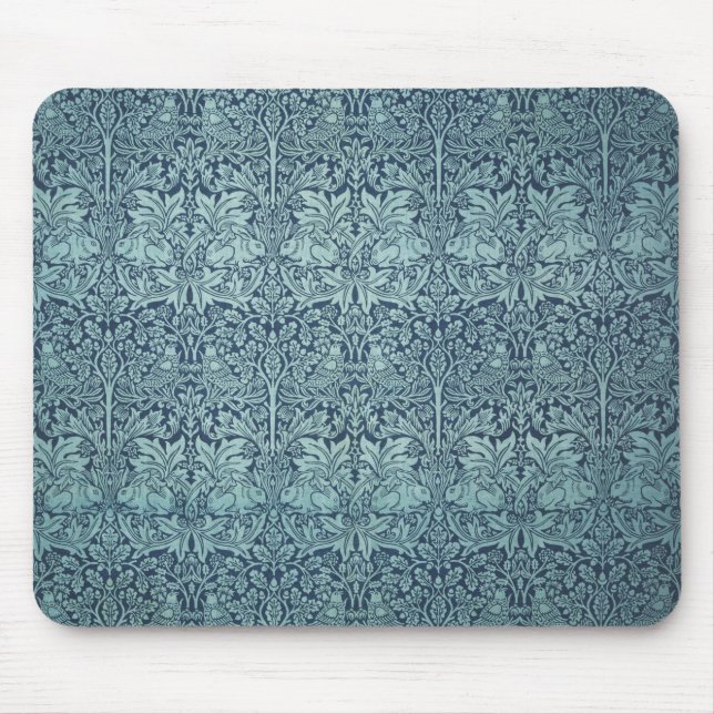 Tapis De Souris Brer Rabbit par William Morris Motif de textile bl (Devant)