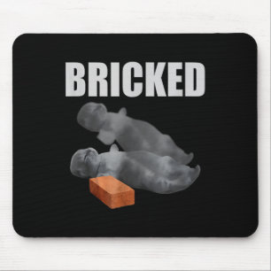 Tapis De Souris Brick de chats drôle Knoking out Meme Silly Cats S
