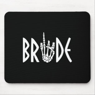 Tapis De Souris Bride Groom Skeleton Mariage gothique Fiançailles 