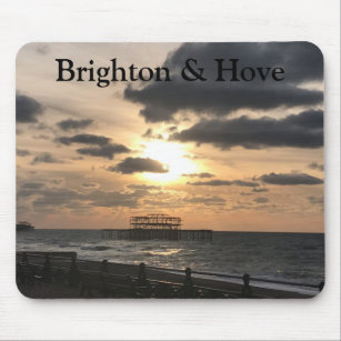 Tapis De Souris Brighton West Pier Photo Sunrise