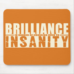Tapis De Souris BRILLIANCE CONTRE INSANITÉ mousepad personnalisé
