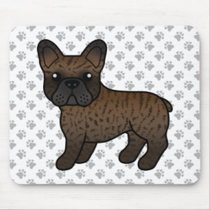 Tapis De Souris Brindle French Bulldog mignon chien de dessin