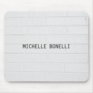 Tapis De Souris Briques murales grises Conception Plaque lisible M