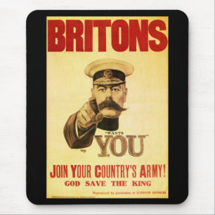 Tapis De Souris Britanniques vous veut, kitchener de seigneur