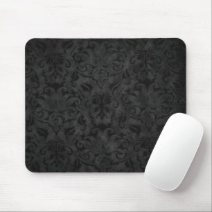 Tapis De Souris Brocade noire riche
