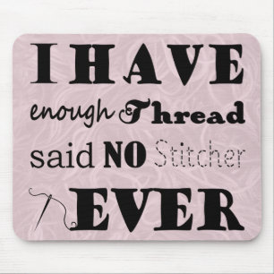 Tapis De Souris Broderie ・ Pas Suffisamment Thread Stitcher Artisa