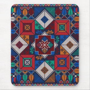 Tapis De Souris Broderie traditionnelle palestinienne tatreez col