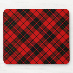 Tapis De Souris Brodie clan tartan rouge noir plaid