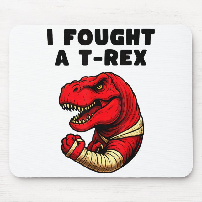 Tapis De Souris Broken Arm Recovery T-rex Kids Boys Dinosaur  (Devant)