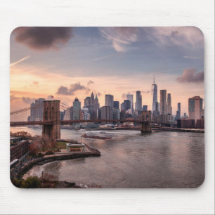 Tapis De Souris Brooklyn Bridge et Lower Manhattan