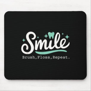Tapis De Souris Brosse d'hygiéniste dentaire Floss Sourire Assista
