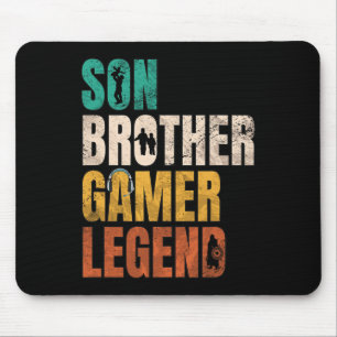 Tapis De Souris Brother Video Gamer Legend Matching Famille