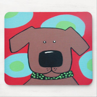 Tapis de souris Brown de chien