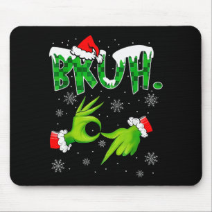 Tapis De Souris Bruh 67 Six Seven 6 7 Mème de Noël Drôle Gen Alp