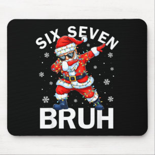 Tapis De Souris Bruh 67 Six Seven Santa Dabbing Noël Meme Garçon