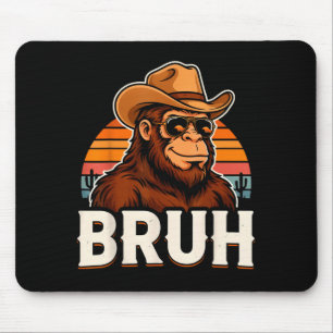 Tapis De Souris Bruh bigfoot mème graphique garçons hommes drôle s