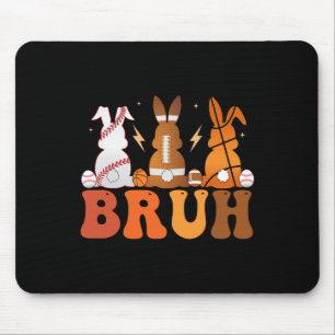 Tapis De Souris Bruh Bysketbyll Footbyll Sports Pâques Bu