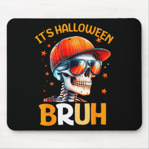 Tapis De Souris Bruh Halloween garçons enfants Halloween squelette