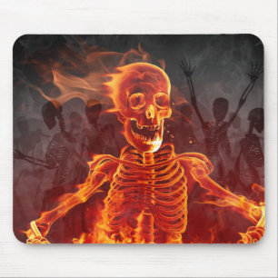 Tapis De Souris Brûler le squelette