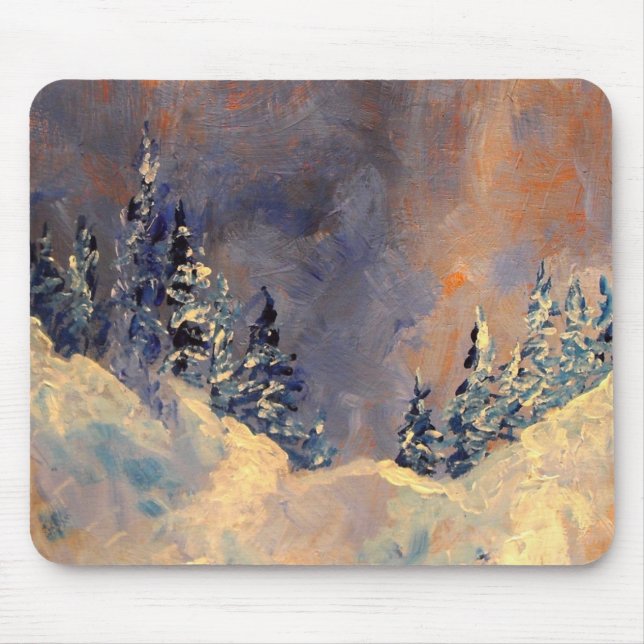 Tapis De Souris Brume sur la crête 2009 de neige (Devant)